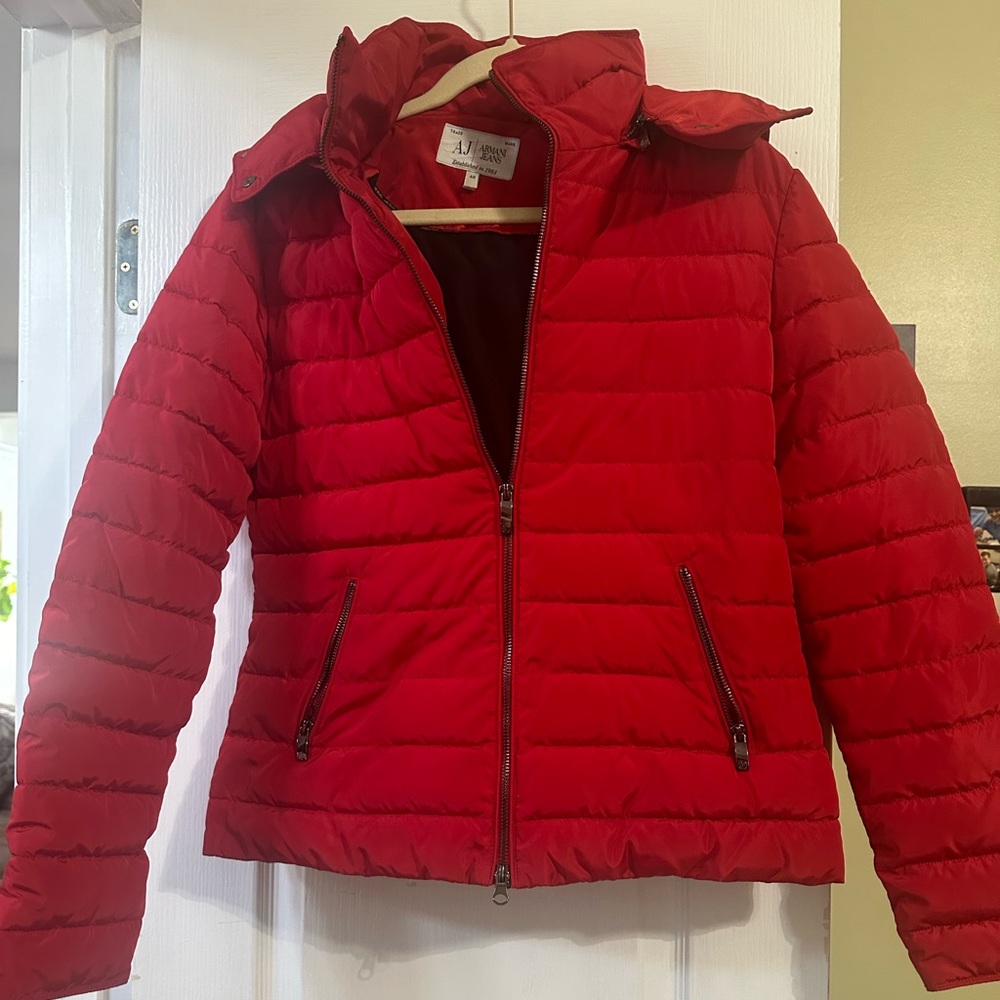 Armani Jeans Like New Red Jacket